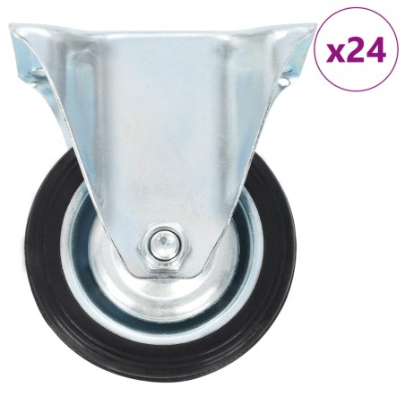 vidaXL 24 Stk. Bockrollen 75 mm