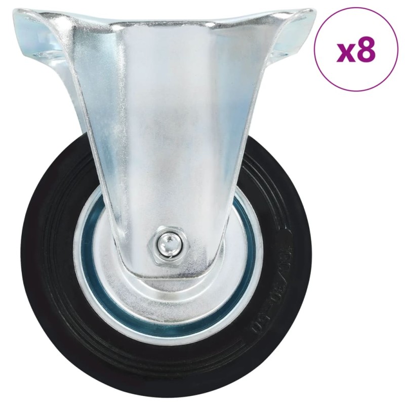 vidaXL 8 Stk. Bockrollen 100 mm vidaXL 8 Stk. Bockrollen 100 mm