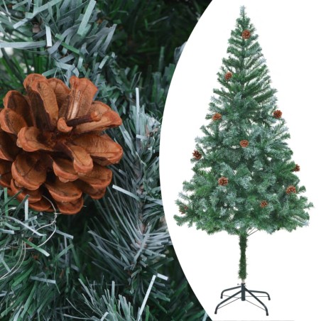 Künstlicher Weihnachtsbaum mit LEDs & Kugeln & Zapfen 180 cm