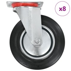 vidaXL 8 Stk. Lenkrollen 200 mm