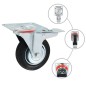 vidaXL 8 Stk. Rollen 100 mm vidaXL 8 Stk. Rollen 100 mm