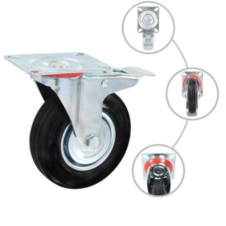 vidaXL 16 Stk. Rollen 125 mm