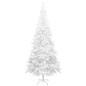 Künstlicher Weihnachtsbaum mit LEDs & Kugeln L 240 cm Weiß Künstlicher Weihnachtsbaum mit LEDs & Kugeln L 240 cm Weiß