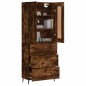 Highboard Räuchereiche 69,5x34x180 cm Holzwerkstoff Highboard Räuchereiche 69,5x34x180 cm Holzwerkstoff