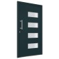 vidaXL Haustür Aluminium und PVC Anthrazit 100x210 cm vidaXL Haustür Aluminium und PVC Anthrazit 100x210 cm