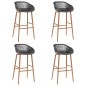vidaXL 5-tlg. Bar-Set Schwarz und Grau vidaXL 5-tlg. Bar-Set Schwarz und Grau