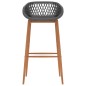 vidaXL 7-tlg. Bar-Set Schwarz und Grau vidaXL 7-tlg. Bar-Set Schwarz und Grau