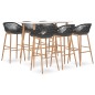vidaXL 7-tlg. Bar-Set Weiß und Grau vidaXL 7-tlg. Bar-Set Weiß und Grau