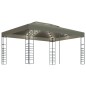 vidaXL Pavillon mit LED-Lichterkette 3x4 m Taupe vidaXL Pavillon mit LED-Lichterkette 3x4 m Taupe