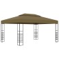vidaXL Pavillon mit LED-Lichterkette 3x4 m Taupe vidaXL Pavillon mit LED-Lichterkette 3x4 m Taupe