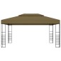 vidaXL Pavillon mit LED-Lichterkette 3x4 m Taupe vidaXL Pavillon mit LED-Lichterkette 3x4 m Taupe