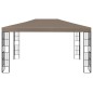 vidaXL Pavillon mit LED-Lichterkette 4x3 m Taupe vidaXL Pavillon mit LED-Lichterkette 4x3 m Taupe