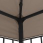 vidaXL Pavillon mit LED-Lichterkette 4x3 m Taupe vidaXL Pavillon mit LED-Lichterkette 4x3 m Taupe