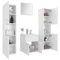 vidaXL Badmöbel-Set Weiß Holzwerkstoff vidaXL Badmöbel-Set Weiß Holzwerkstoff