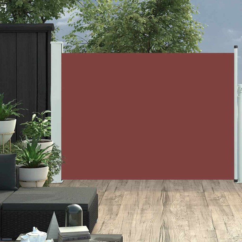 vidaXL Ausziehbare Seitenmarkise 120×500 cm Braun vidaXL Ausziehbare Seitenmarkise 120×500 cm Braun