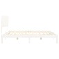 vidaXL Massivholzbett ohne Matratze Weiß 200x200 cm Kiefernholz vidaXL Massivholzbett ohne Matratze Weiß 200x200 cm Kiefernholz
