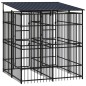 vidaXL Outdoor-Hundezwinger mit Dach Stahl 3,69 m² vidaXL Outdoor-Hundezwinger mit Dach Stahl 3,69 m²