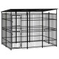 vidaXL Outdoor-Hundezwinger mit Dach Stahl 5,53 m² vidaXL Outdoor-Hundezwinger mit Dach Stahl 5,53 m²