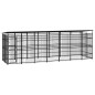 vidaXL Outdoor-Hundezwinger mit Dach Stahl 12,9 m² vidaXL Outdoor-Hundezwinger mit Dach Stahl 12,9 m²