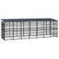 vidaXL Outdoor-Hundezwinger mit Dach Stahl 12,9 m² vidaXL Outdoor-Hundezwinger mit Dach Stahl 12,9 m²