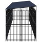 vidaXL Outdoor-Hundezwinger mit Dach Stahl 16,59 m² vidaXL Outdoor-Hundezwinger mit Dach Stahl 16,59 m²