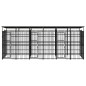 vidaXL Outdoor-Hundezwinger mit Dach Stahl 11,06 m² vidaXL Outdoor-Hundezwinger mit Dach Stahl 11,06 m²