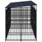 vidaXL Outdoor-Hundezwinger mit Dach Stahl 11,06 m² vidaXL Outdoor-Hundezwinger mit Dach Stahl 11,06 m²