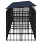 vidaXL Outdoor-Hundezwinger mit Dach Stahl 18,43 m² vidaXL Outdoor-Hundezwinger mit Dach Stahl 18,43 m²