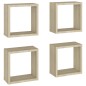 vidaXL Würfelregale 4 Stk. Sonoma-Eiche 30x15x30 cm vidaXL Würfelregale 4 Stk. Sonoma-Eiche 30x15x30 cm