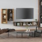 vidaXL 4-tlg. TV-Schrank-Set Räuchereiche Holzwerkstoff vidaXL 4-tlg. TV-Schrank-Set Räuchereiche Holzwerkstoff