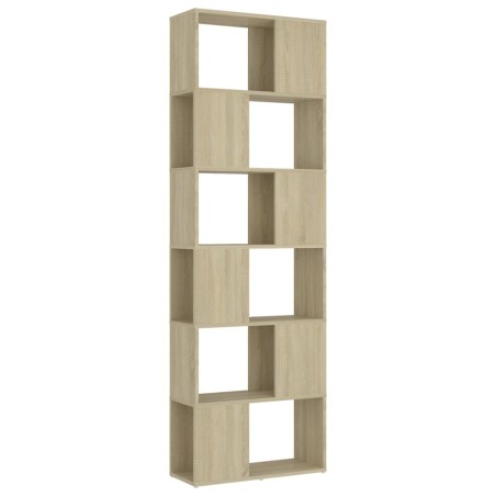 vidaXL Bücherregal Raumteiler Sonoma-Eiche 60x24x186 cm Holzwerkstoff