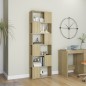 vidaXL Bücherregal Raumteiler Sonoma-Eiche 60x24x186 cm Holzwerkstoff vidaXL Bücherregal Raumteiler Sonoma-Eiche 60x24x186 cm Holzwerkstoff