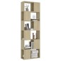 vidaXL Bücherregal Raumteiler Sonoma-Eiche 60x24x186 cm Holzwerkstoff vidaXL Bücherregal Raumteiler Sonoma-Eiche 60x24x186 cm Holzwerkstoff