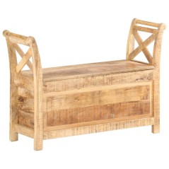 vidaXL Flurbank 103 x 33 x 72 cm Massivholz Mango