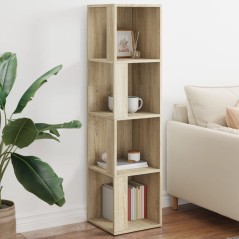 vidaXL Eckregal Sonoma-Eiche 33x33x132 cm Holzwerkstoff