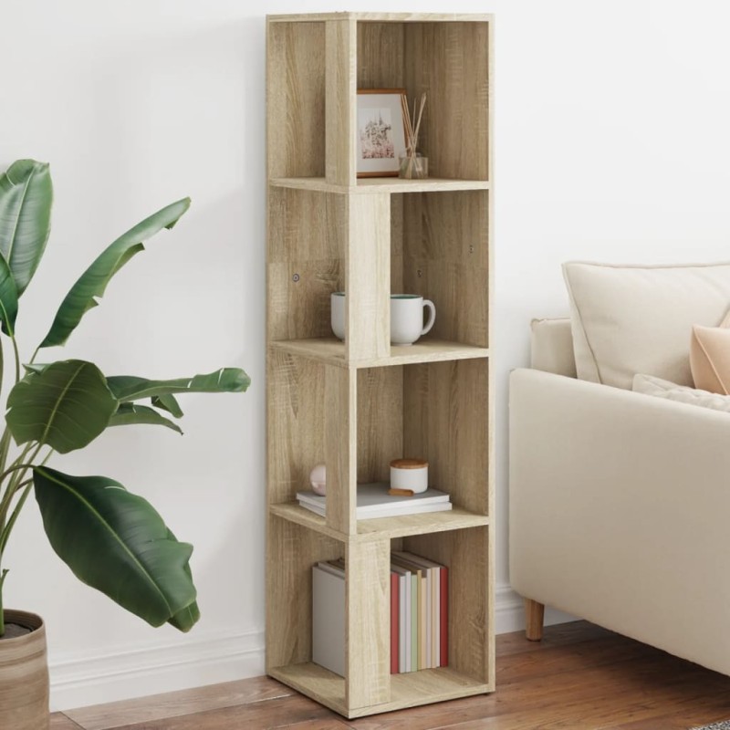 vidaXL Eckregal Sonoma-Eiche 33x33x132 cm Holzwerkstoff vidaXL Eckregal Sonoma-Eiche 33x33x132 cm Holzwerkstoff