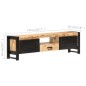 vidaXL TV-Schrank 140x30x40 cm Raues Mangoholz vidaXL TV-Schrank 140x30x40 cm Raues Mangoholz