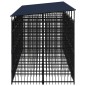 vidaXL Outdoor-Hundezwinger mit Dach Stahl 11,06 m² vidaXL Outdoor-Hundezwinger mit Dach Stahl 11,06 m²