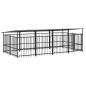 vidaXL Outdoor-Hundezwinger mit Dach Stahl 7,51 m² vidaXL Outdoor-Hundezwinger mit Dach Stahl 7,51 m²