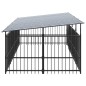 vidaXL Outdoor-Hundezwinger mit Dach Stahl 7,51 m² vidaXL Outdoor-Hundezwinger mit Dach Stahl 7,51 m²