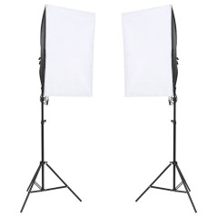 vidaXL Fotostudio-Set mit Leuchten und Hintergrund