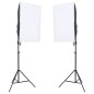 vidaXL Fotostudio-Set mit Leuchten und Hintergrund vidaXL Fotostudio-Set mit Leuchten und Hintergrund