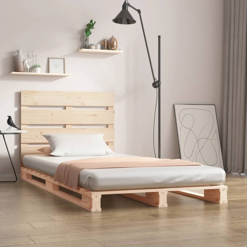 vidaXL Massivholzbett ohne Matratze 100x200 cm Kiefernholz vidaXL Massivholzbett ohne Matratze 100x200 cm Kiefernholz