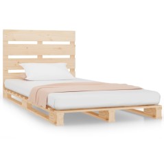 vidaXL Massivholzbett ohne Matratze 100x200 cm Kiefernholz