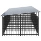 vidaXL Outdoor-Hundezwinger mit Dach Stahl 9,38 m² vidaXL Outdoor-Hundezwinger mit Dach Stahl 9,38 m²