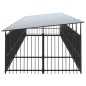 vidaXL Outdoor-Hundezwinger mit Dach Stahl 16,89 m² vidaXL Outdoor-Hundezwinger mit Dach Stahl 16,89 m²