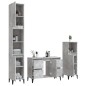 vidaXL 3-tlg. Badmöbel-Set Betongrau Holzwerkstoff vidaXL 3-tlg. Badmöbel-Set Betongrau Holzwerkstoff
