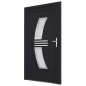 vidaXL Haustür Anthrazit 88x200 cm PVC vidaXL Haustür Anthrazit 88x200 cm PVC