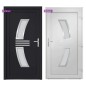 vidaXL Haustür Anthrazit 88x200 cm PVC vidaXL Haustür Anthrazit 88x200 cm PVC