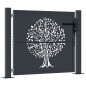 vidaXL Gartentor Anthrazit 105x105 cm Stahl Baum-Design vidaXL Gartentor Anthrazit 105x105 cm Stahl Baum-Design